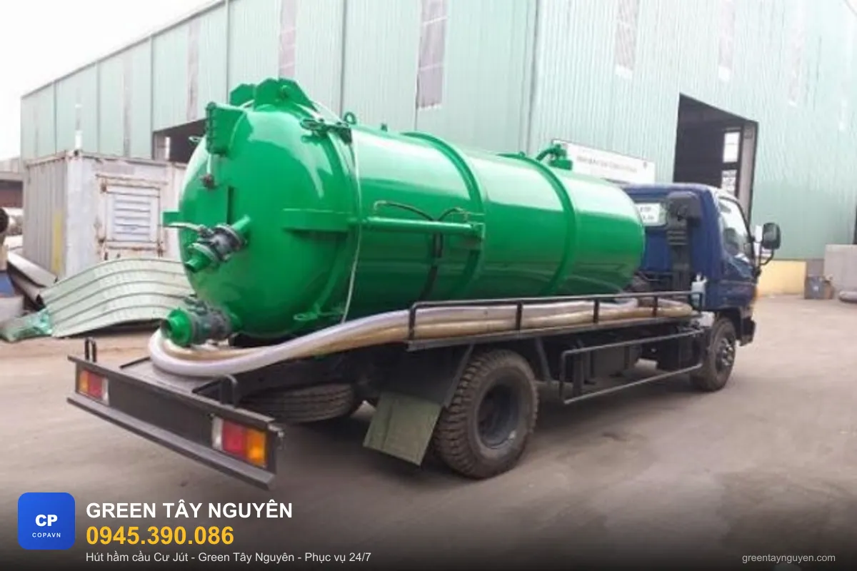 Xe hút hầm cầu chuyên dụng phục vụ H. Cư Jút, Đắk Nông - Green Tây Nguyên 0945.390.086