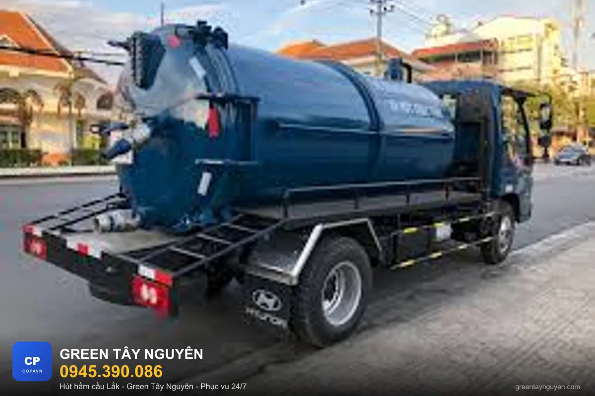 Xe hút hầm cầu chuyên dụng phục vụ H. Lắk, Đắk Lắk - Green Tây Nguyên 0945.390.086